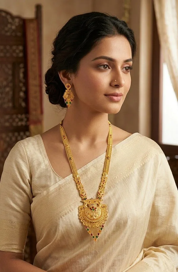 Gold_Tone_Temple_Necklace_Set_for_Women