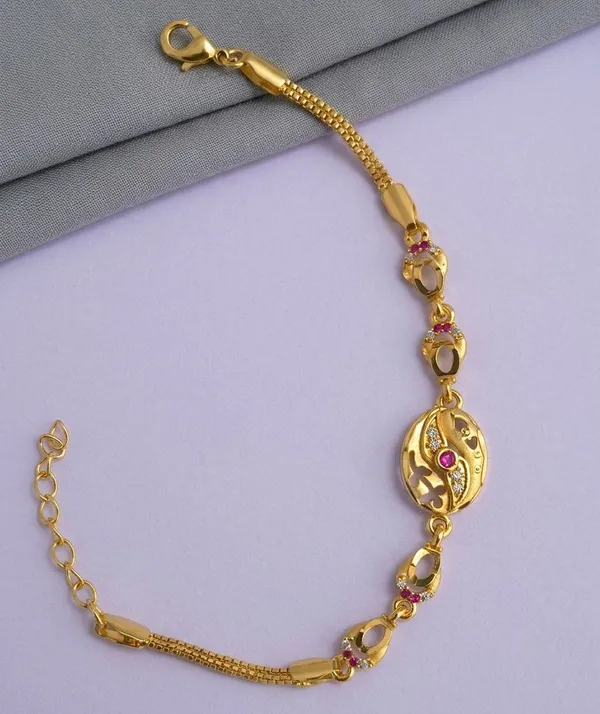 Gold_Tone_Decorative_Adjustable_Bracelet_for_Women