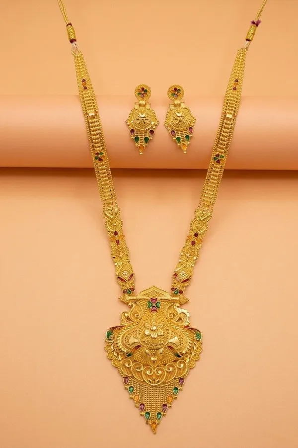 Gold_Tone_Temple_Necklace_Set_for_Women