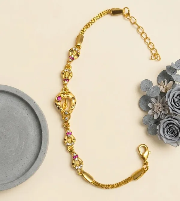 Gold_Tone_Ornate_Charm_Bracelet_for_Women