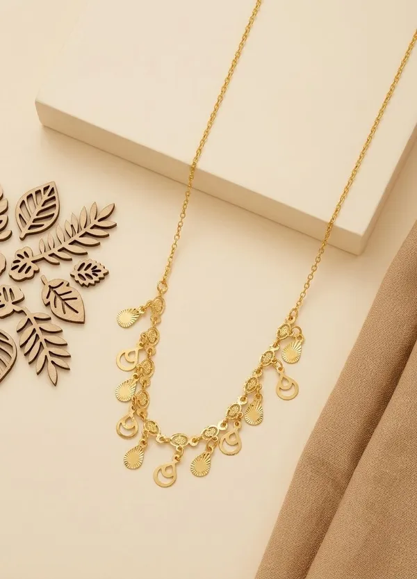 Gold-Tone_Charm_Necklace_for_Women