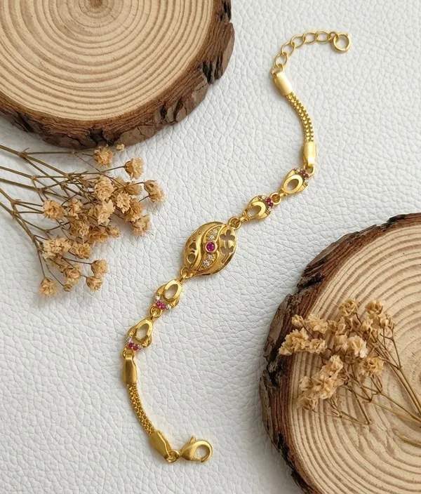 Gold_Tone_Decorative_Adjustable_Bracelet_for_Women