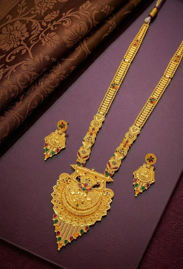 Gold_Tone_Temple_Necklace_Set_for_Women