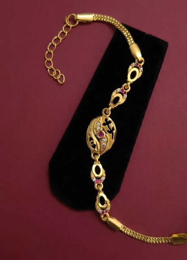 Gold_Tone_Decorative_Adjustable_Bracelet_for_Women