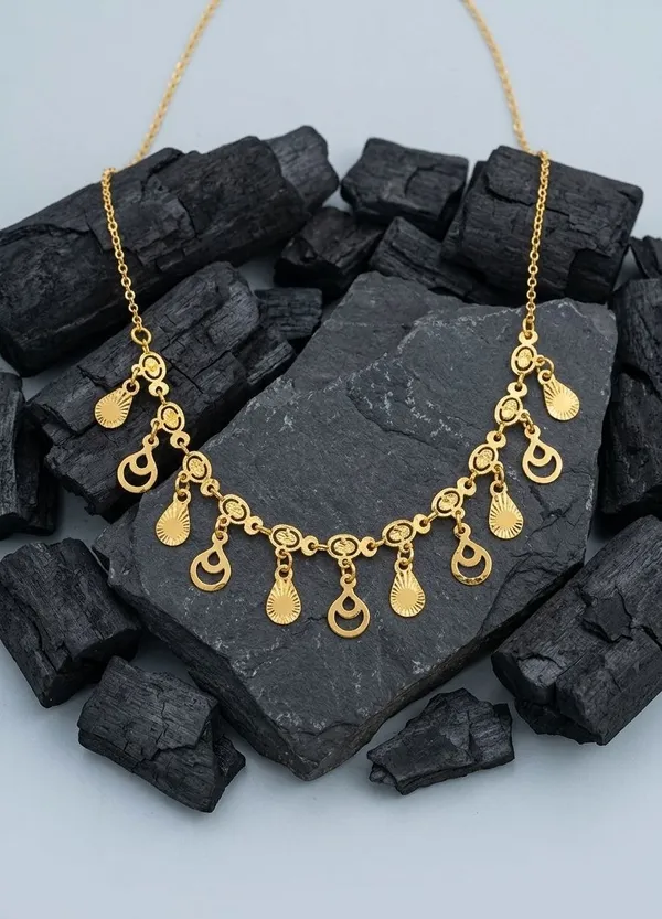 Gold-Tone_Charm_Necklace_for_Women