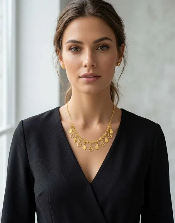 Gold-Tone_Charm_Necklace_for_Women