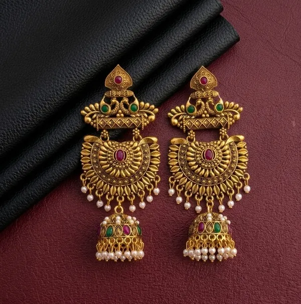 Gold_Tone_Traditional_Jhumka_Earrings_for_Women