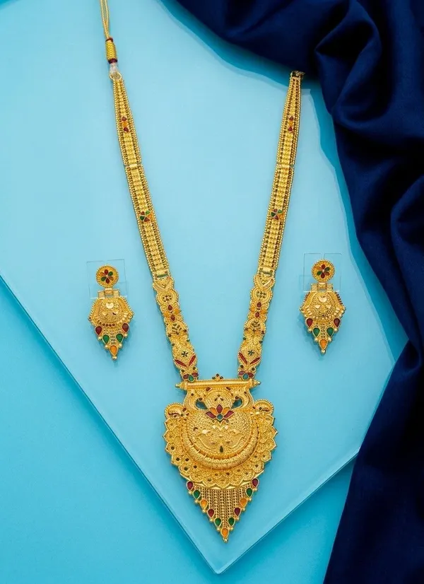 Gold_Tone_Temple_Necklace_Set_for_Women
