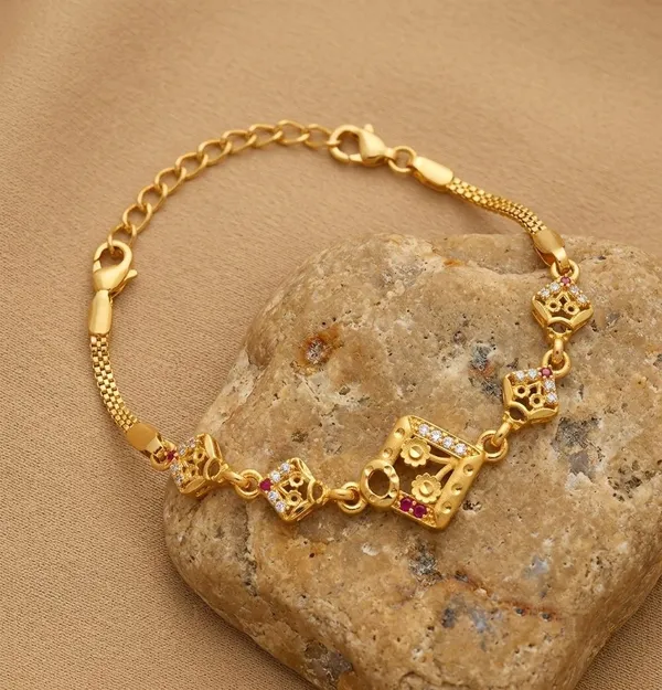 Gold_Tone_Stone_Embellished_Bracelet_for_Women