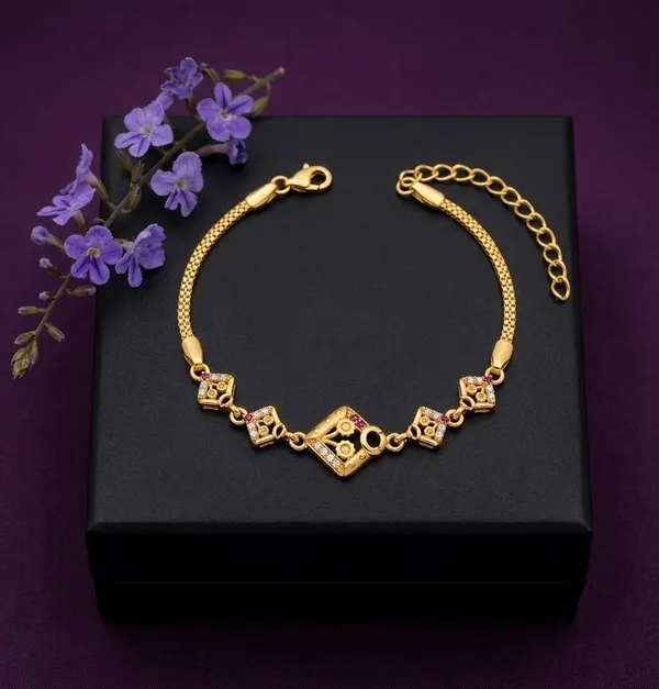 Gold_Tone_Stone_Embellished_Bracelet_for_Women