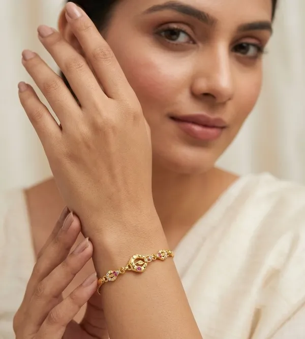 Gold_Tone_Ornate_Charm_Bracelet_for_Women
