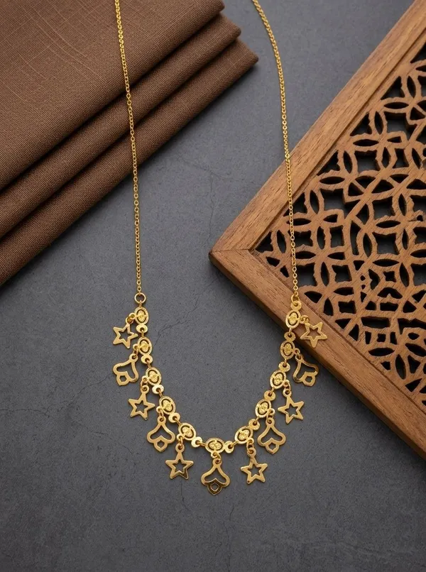 Gold_Tone_Charm_Necklace_for_Women