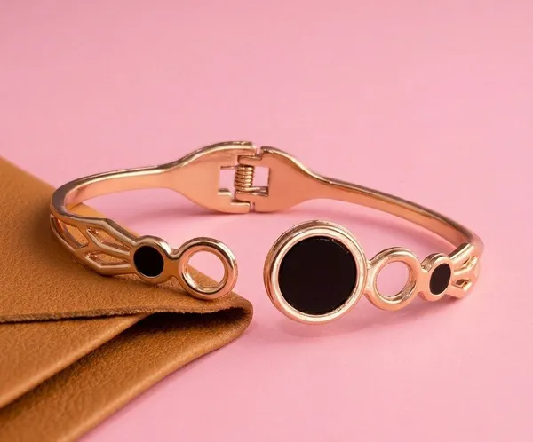 Rose_Gold_Tone_Geometric_Bracelet_for_Women