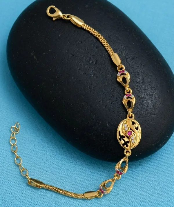 Gold_Tone_Decorative_Adjustable_Bracelet_for_Women