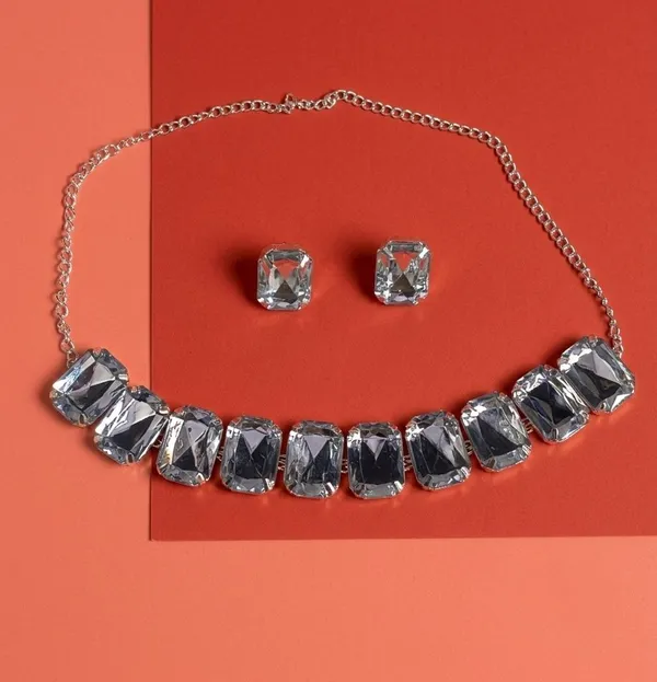 Silver_Tone_Crystal_Necklace_Set_for_Women
