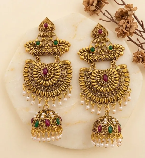 Gold_Tone_Traditional_Jhumka_Earrings_for_Women