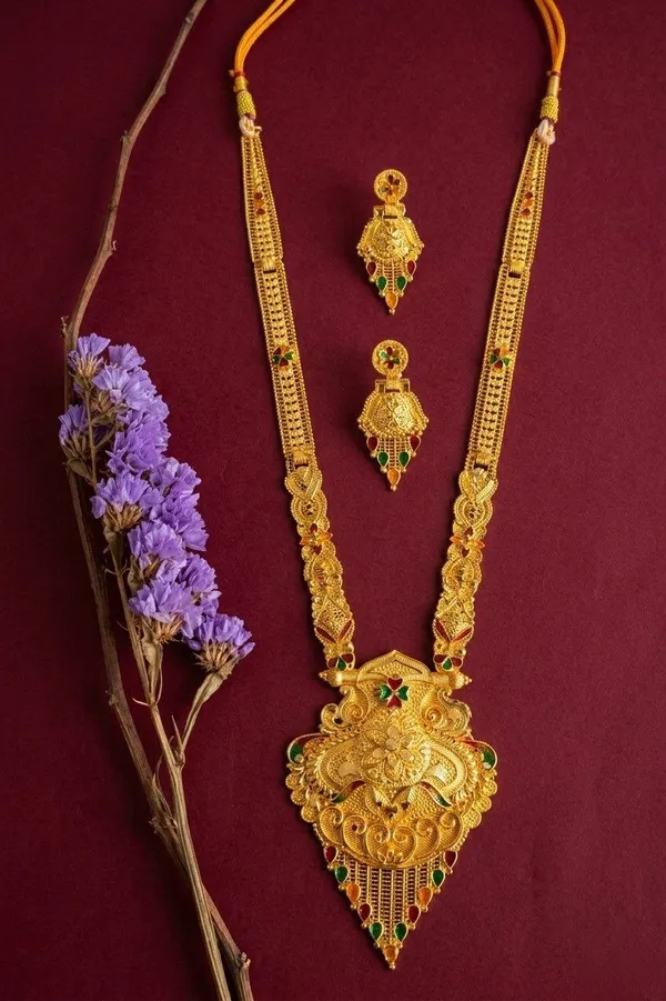 Gold_Tone_Temple_Necklace_Set_for_Women