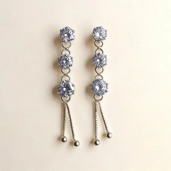 Silver_Brass_Rhinestone_Vertical_Drop_Earrings_For_Women_-_Pack_of_2