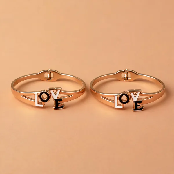Gold_Brass_Love_Letter_Open_Cuff_Bracelet_For_Women_-_Pack_of_2