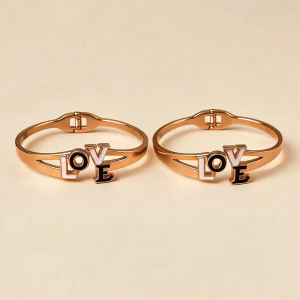 Gold_Brass_Love_Letter_Open_Cuff_Bracelet_For_Women_-_Pack_of_2