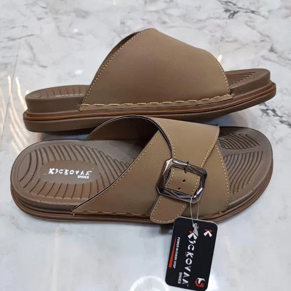 Brown_Synthetic_Leather_Crossover_Buckle_Strap_Sandals_For_Men