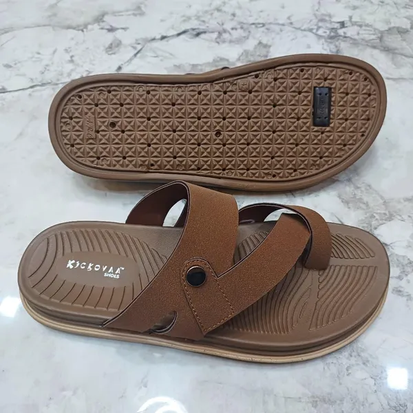 Brown_Synthetic_Leather_Cross_Strap_Sandals_For_Men