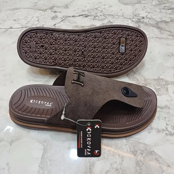 Brown_Synthetic_Leather_H-Accent_Casual_Strap_Sandals_For_Men