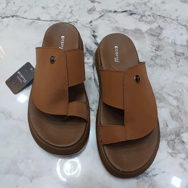 Brown_Synthetic_Leather_Slip-On_Overlapping_Strap_Sandals_For_Men