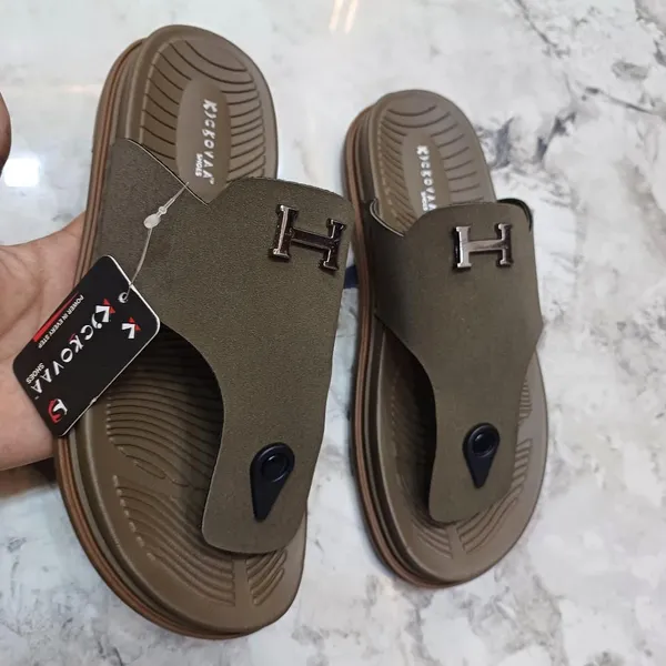 Brown_Synthetic_Leather_Strap_Sandals_For_Men