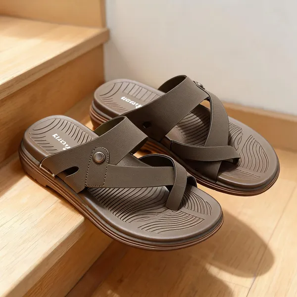 Brown_Synthetic_Leather_Cross_Strap_Open_Toe_Sandals_For_Men