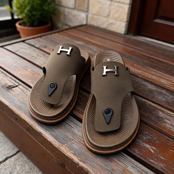 Brown_Synthetic_Leather_Strap_Sandals_For_Men