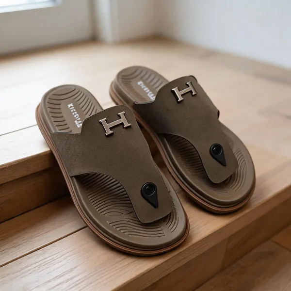 Brown_Synthetic_Leather_Strap_Sandals_For_Men