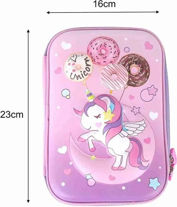 3D_Unicorn_EVA_Pencil_Stationery_Pouch_Compartment_Case_for_Girls_Large_Capacity_Premium_Stylish_Stationery_Box_Random_Color