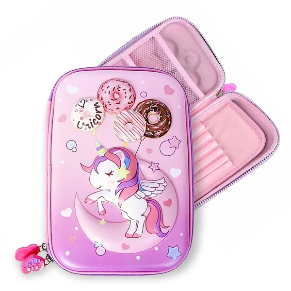 3D_Unicorn_EVA_Pencil_Stationery_Pouch_Compartment_Case_for_Girls_Large_Capacity_Premium_Stylish_Stationery_Box_Random_Color