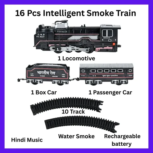 Braintastic_Smoke_Train_Toy_Set_with_Sound_and_Hindi_Music-16_Pcs_Set,Rechargeable_Battery_Operated_Track_Train_Toy_for_Boys_&_Girls