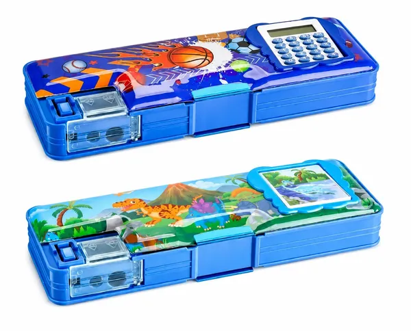 Kids_Pencil_Box_with_Calculator_and_Sharpener,_Multi-Compartment_Stationery_Case
