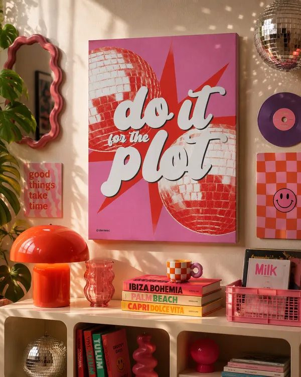 Do_It_For_The_Plot_—_Disco_Ball_Framed_Wall_Art