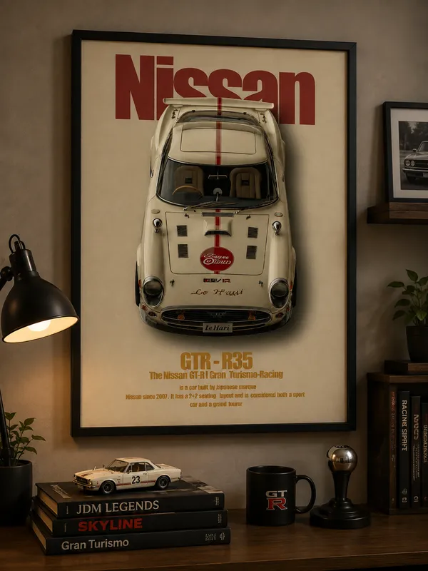 Gran_Turismo_Legend_—_Nissan_GT-R_R35_Framed_Wall_Poster