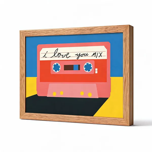 Wooden_Retro_I_Love_You_Mix_Cassette_Framed_Wall_Art