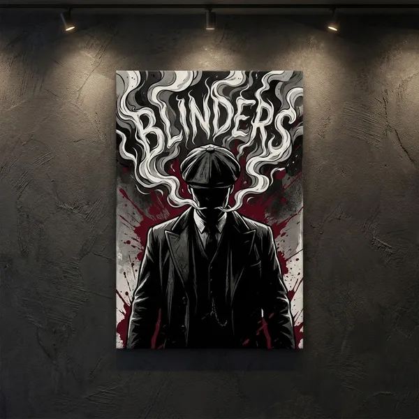 Trouble_In_A_Good_Suit_—_Noir_Framed_Wall_Poster