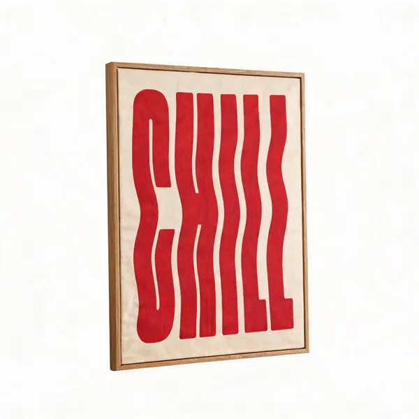 Wooden_Bold_Red_Quiet_Beige_Abstract_Framed_Wall_Art