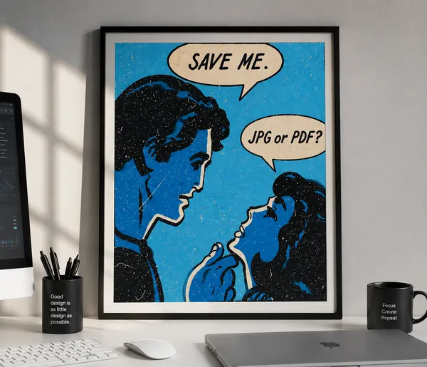 Save_Me:_JPG_Or_PDF_—_Framed_Pop_Art_Wall_Poster
