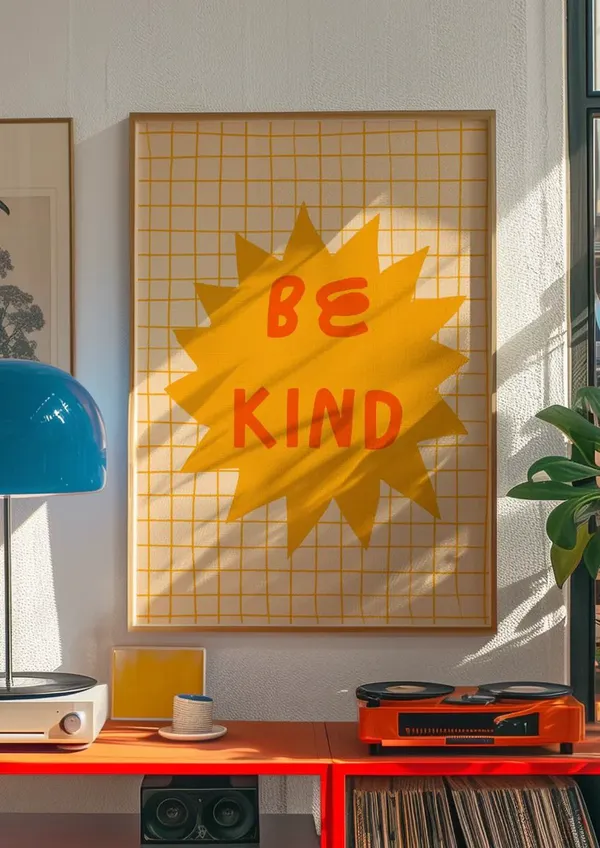 Be_Kind,_Loudly_—_Framed_Wall_Art