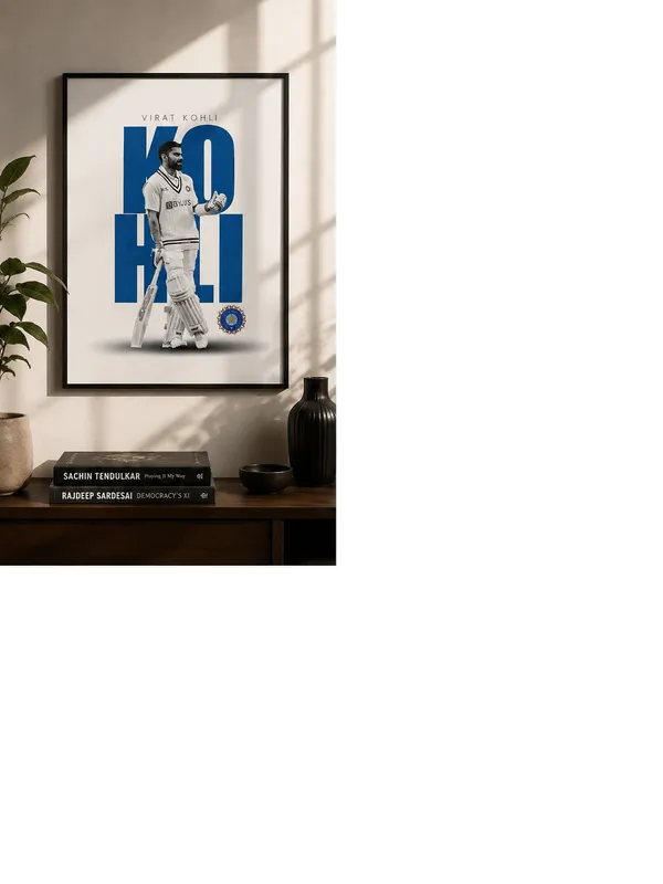 Chasing_Down_the_Target_—_Virat_Kohli_Framed_Wall_Poster