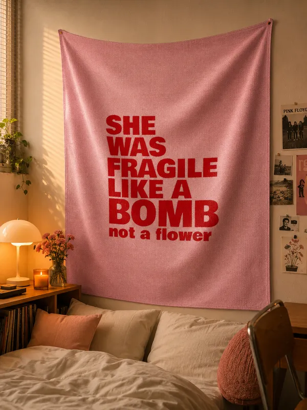 Fragile_Like_A_Bomb,_Not_A_Flower_—_Wall_Tapestry