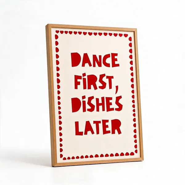 Wooden_Dance_First_Dishes_Later_Typographic_Framed_Wall_Art