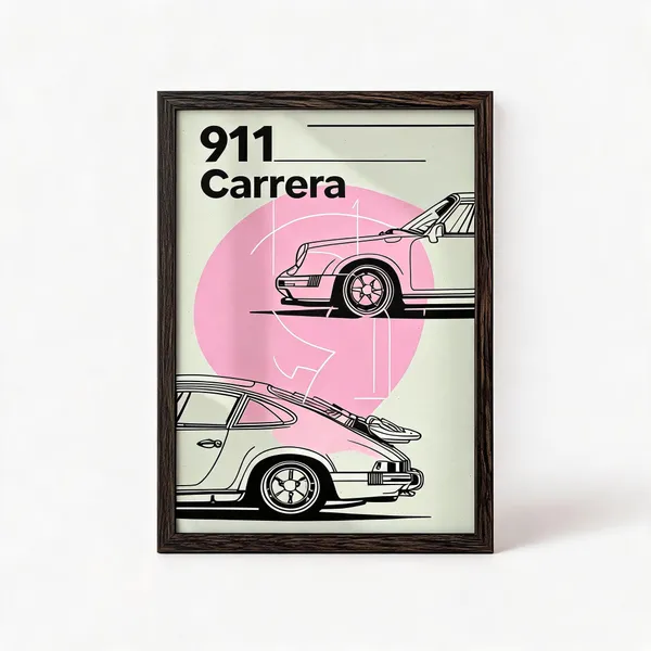 Wooden_Automotive_Two_Doors_No_Notes_911_Carrera_Wall_Poster