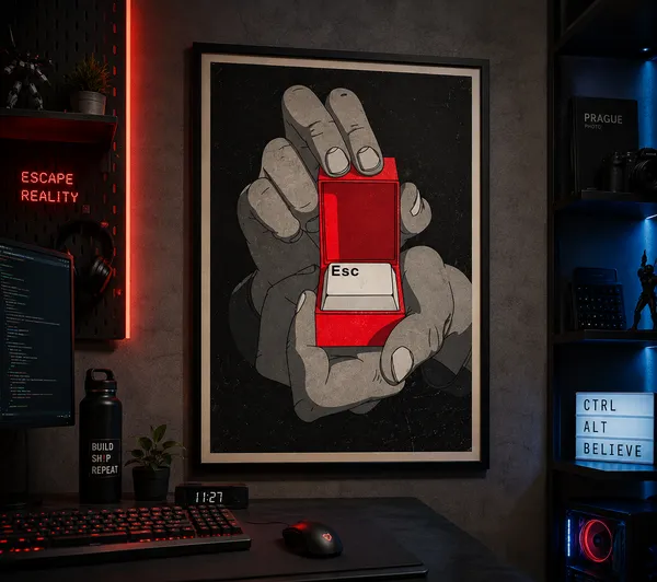 Press_Esc_—_Framed_Pop_Art_Wall_Art