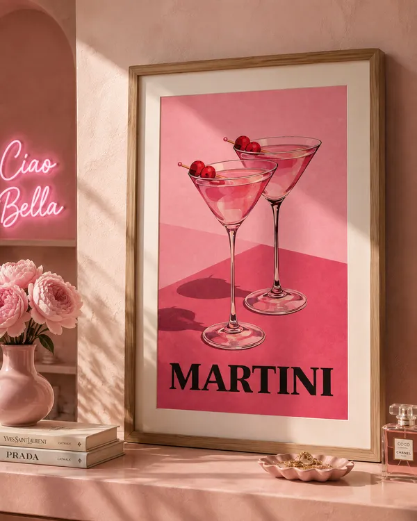 The_Martini_Hour_—_Framed_Wall_Art