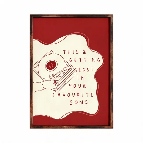 Wooden_Typographic_Getting_Lost_In_Your_Favourite_Song_Wall_Poster